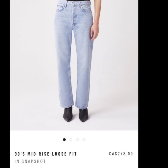 COPY - Aritzia Agolde ‘90s Loose Jean Size 22 In Snapshot - Picture 5 of 10